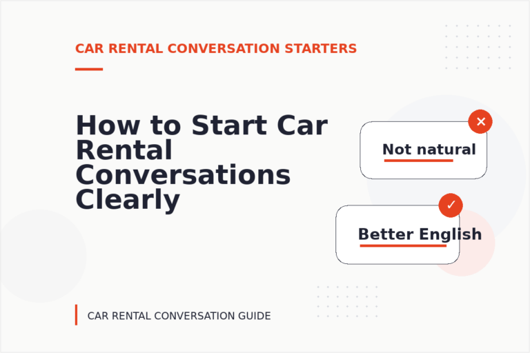 How to Start Car Rental Conversations Clearly How to Start Car Rental Conversations Clearly