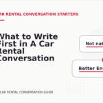 What to Write First in A Car Rental Conversation