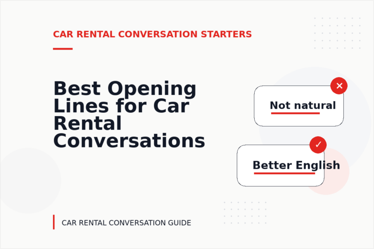 Best Opening Lines for Car Rental Conversations