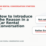 How to Introduce the Reason in a Car Rental Conversation