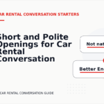 Short and Polite Openings for Car Rental Conversation English