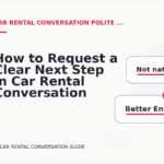 How to Request a Clear Next Step in Car Rental Conversation English