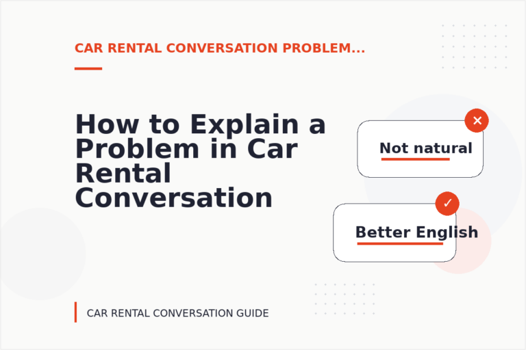 How to Explain a Problem in Car Rental Conversation English How to Explain a Problem in Car Rental Conversation English