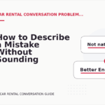 How to Describe a Mistake Without Sounding Rude in Car Rental Conversation English