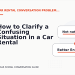 How to Clarify a Confusing Situation in a Car Rental Conversation