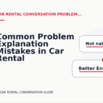 Common Problem Explanation Mistakes in Car Rental Conversation English