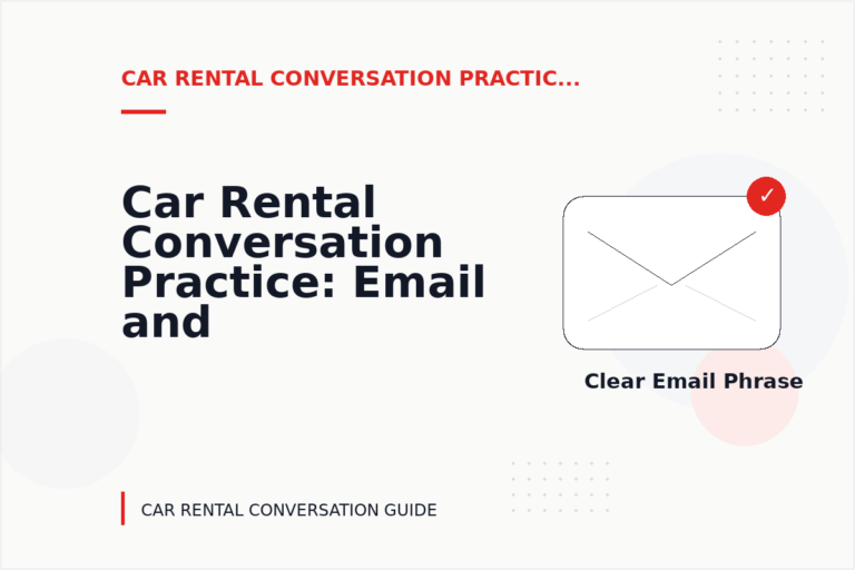 Car Rental Conversation Practice: Email and Message Examples Car Rental Conversation Practice: Email and Message Examples