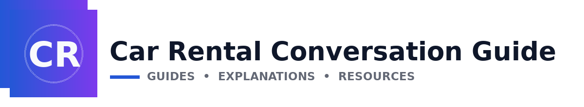 Car Rental Conversation Guide