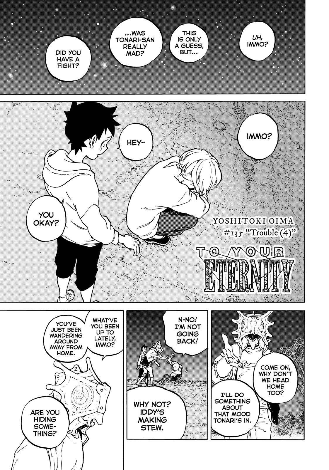 To Your Eternity Chapter 136.7 Page 1