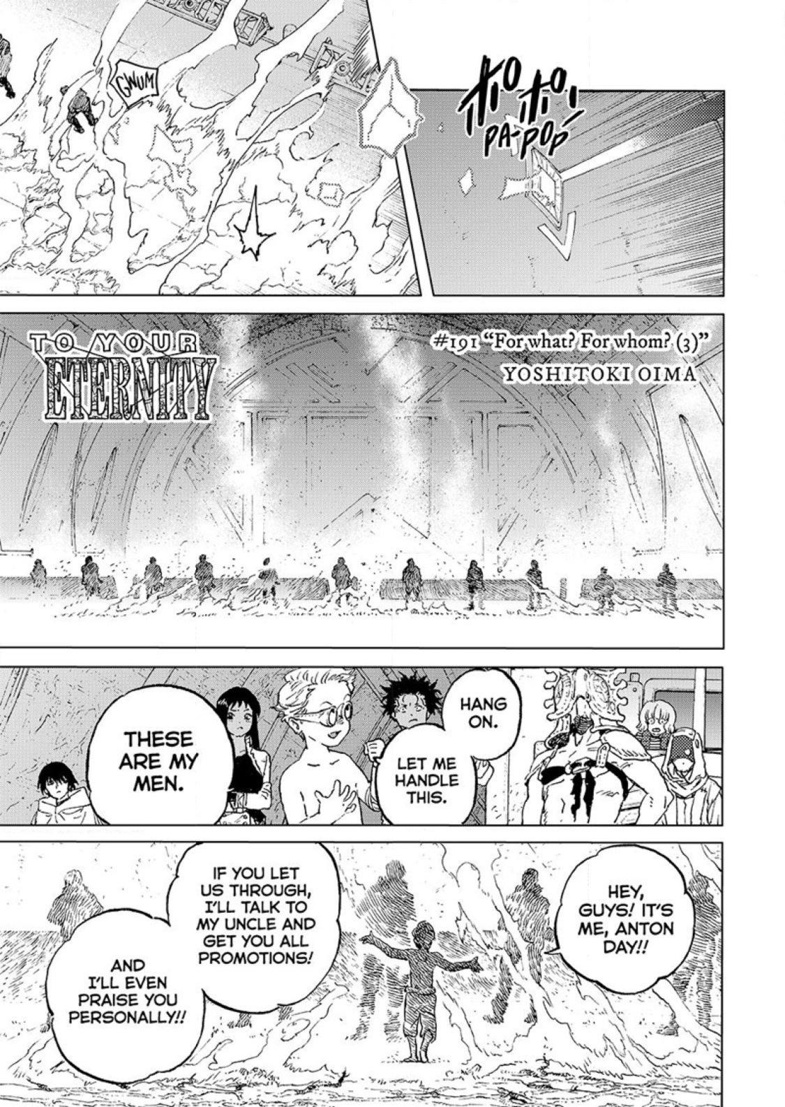 To Your Eternity Chapter 191.3 Page 1