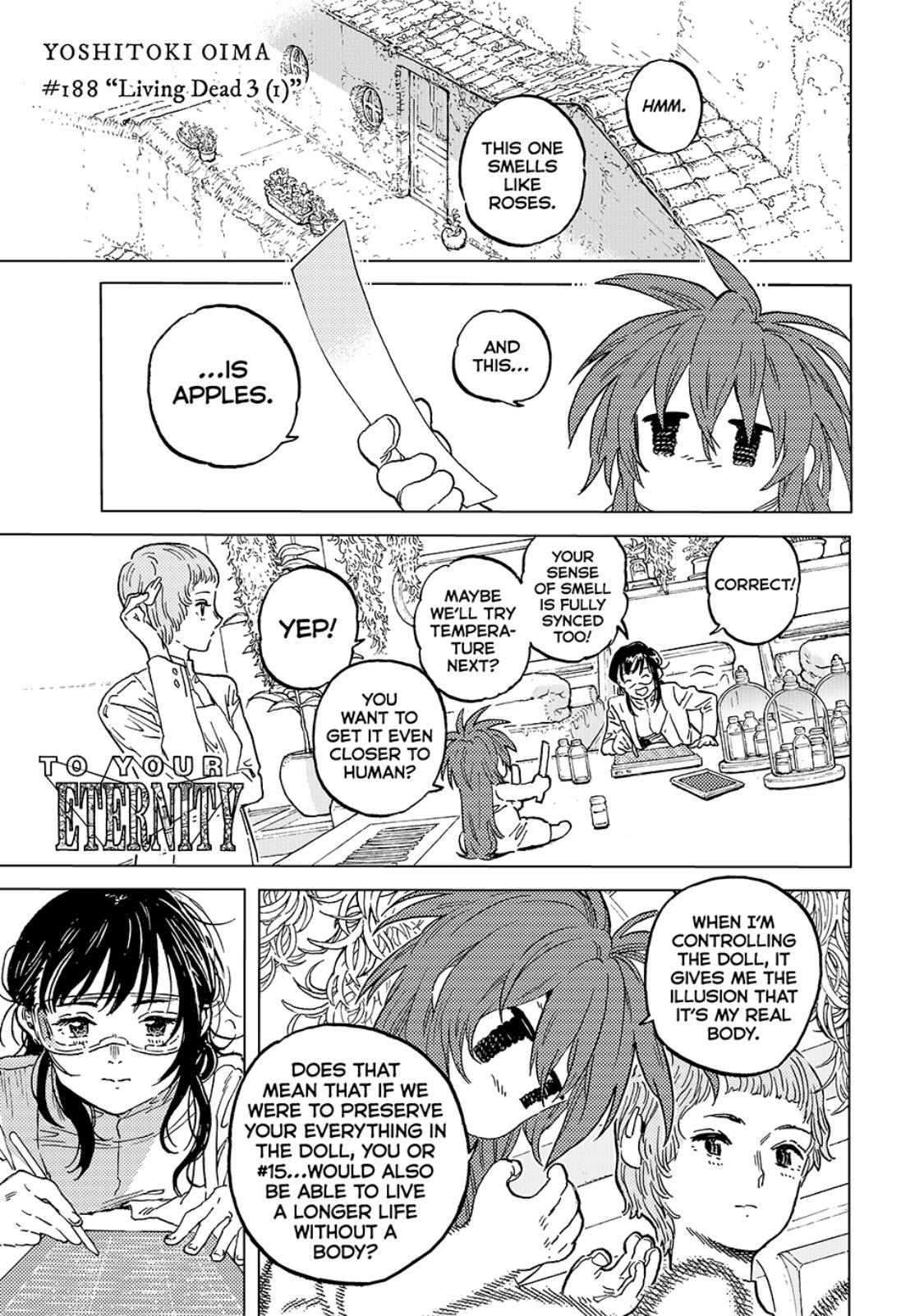 To Your Eternity Chapter 188.1 Page 1