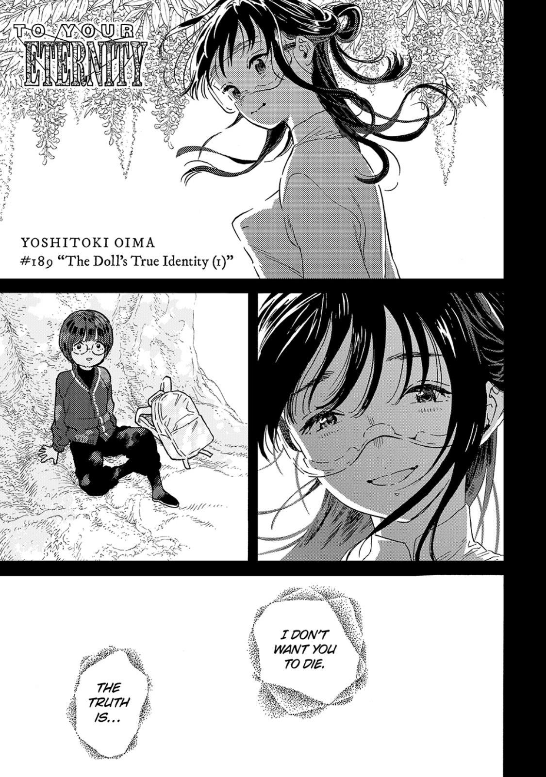 To Your Eternity Chapter 189.1 Page 1