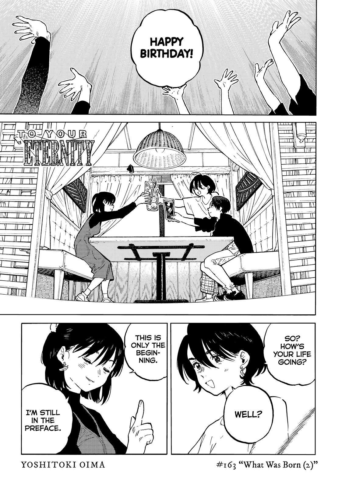 To Your Eternity Chapter 163.2 Page 1