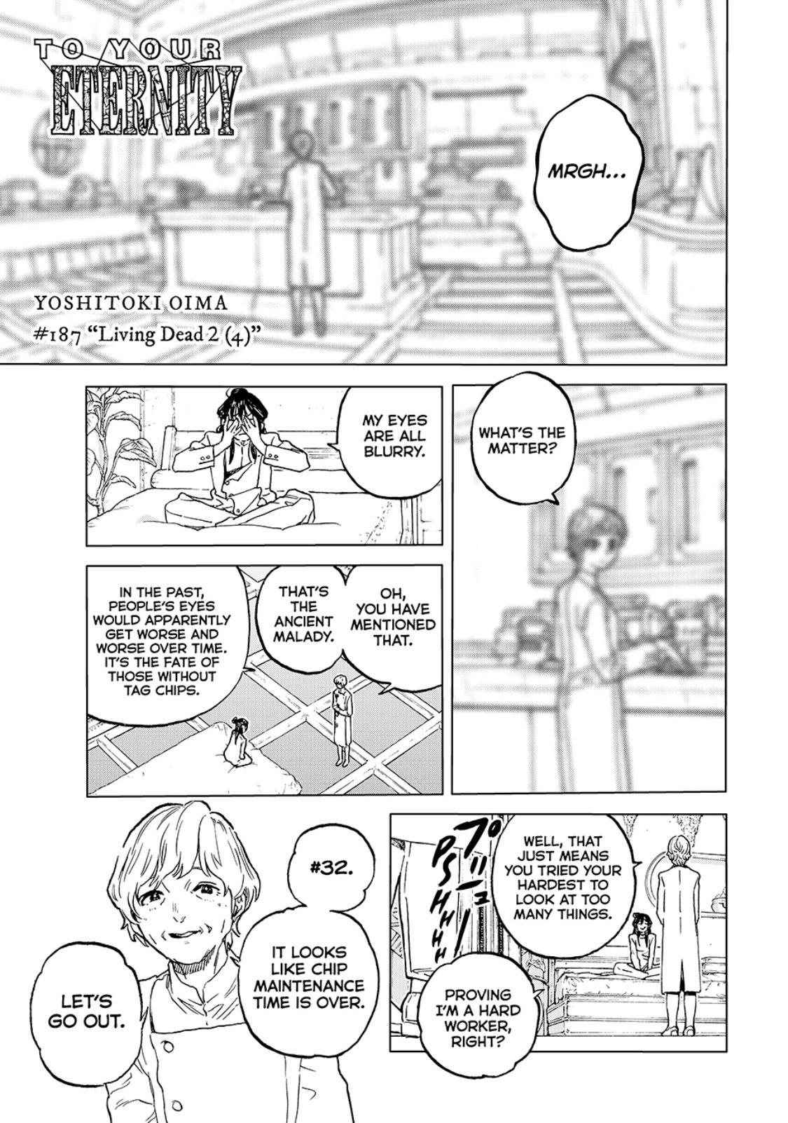 To Your Eternity Chapter 187.4 Page 1