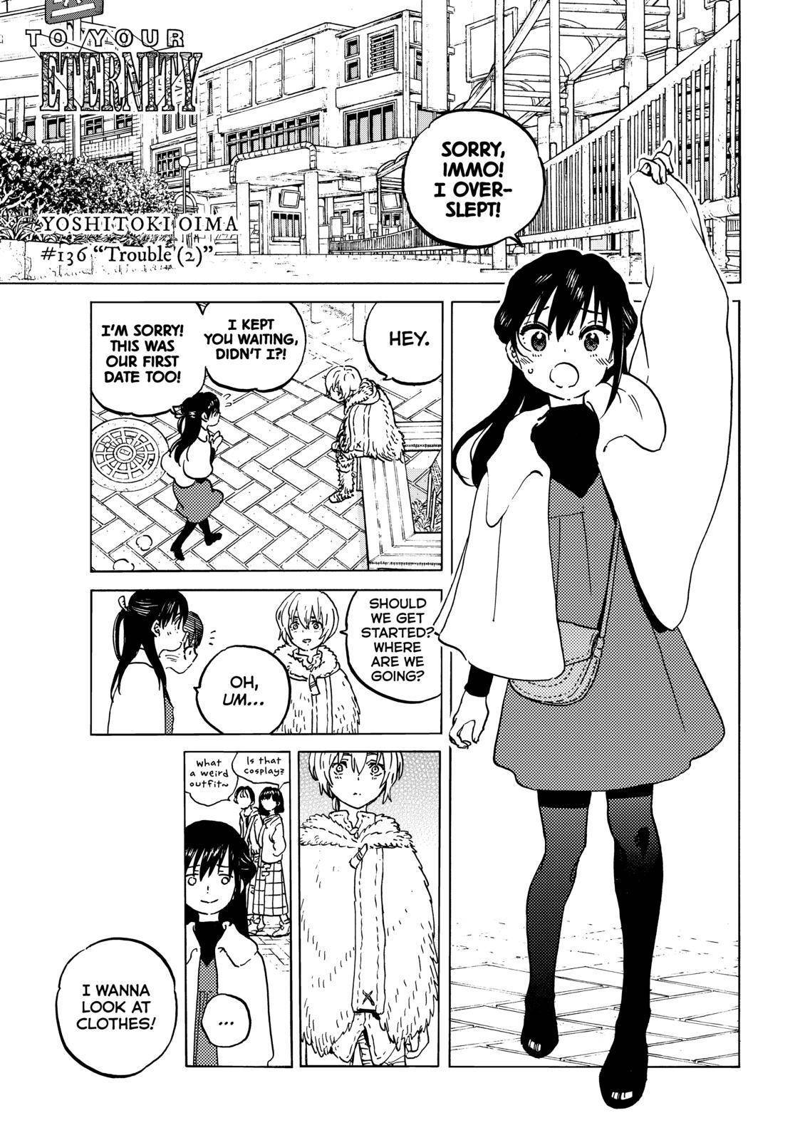 To Your Eternity Chapter 136.5 Page 1