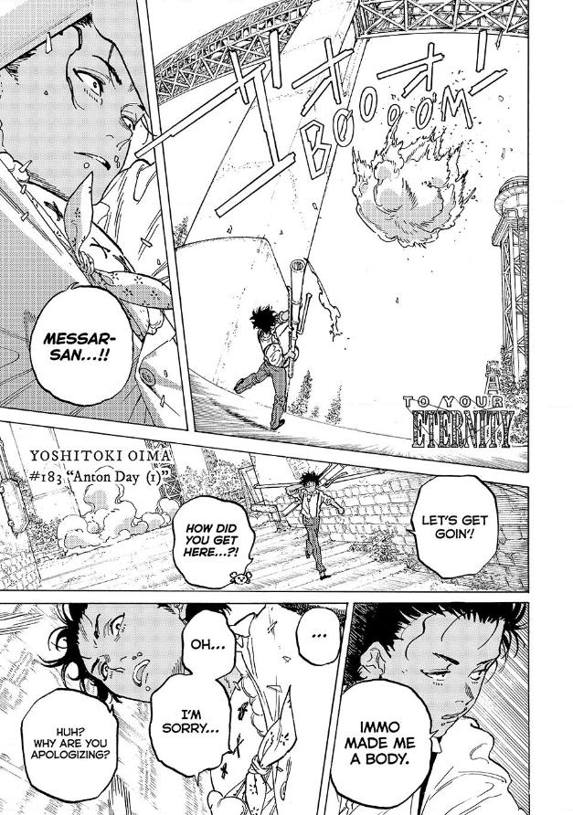 To Your Eternity Chapter 183.1 Page 1