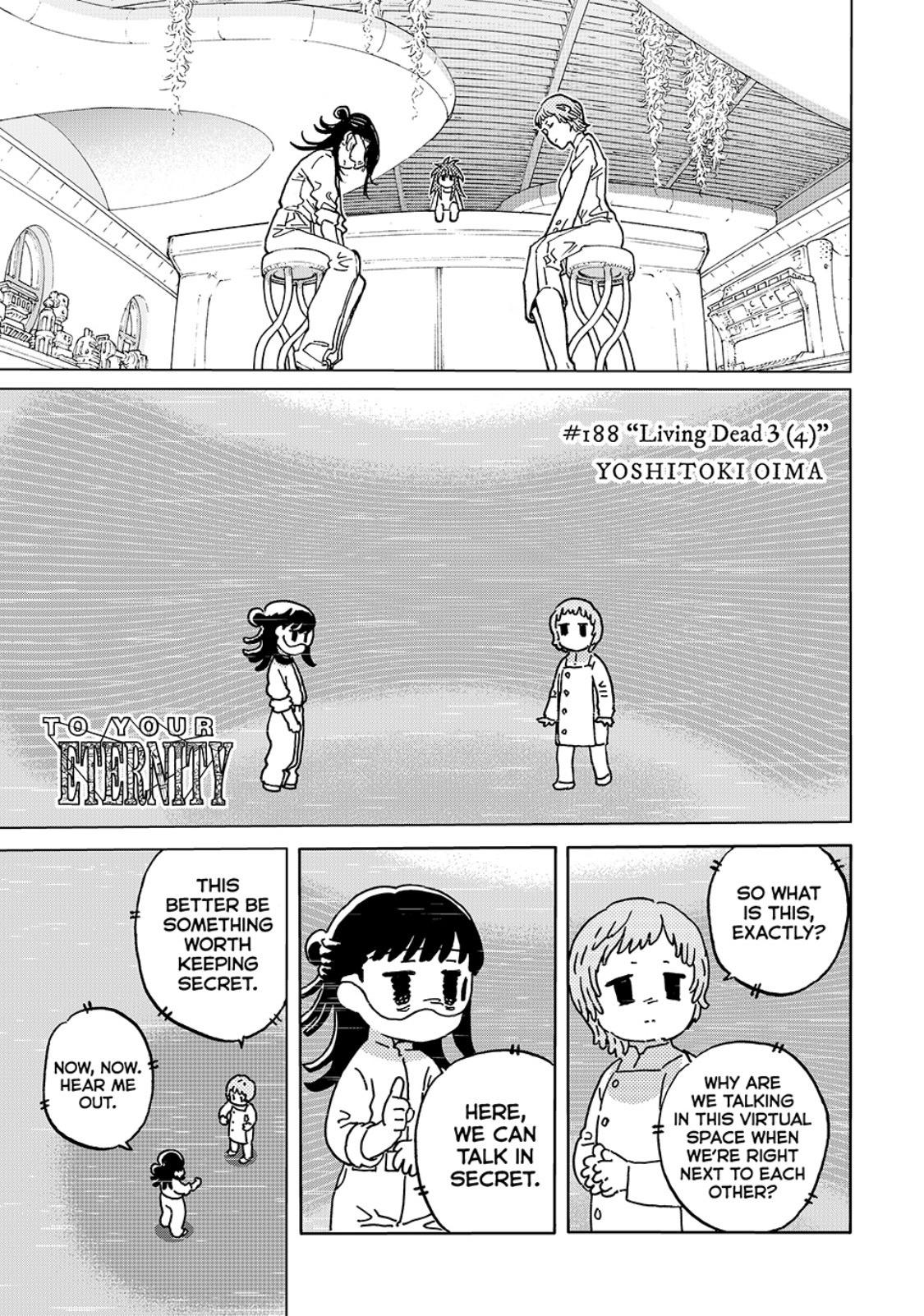To Your Eternity Chapter 188.4 Page 1