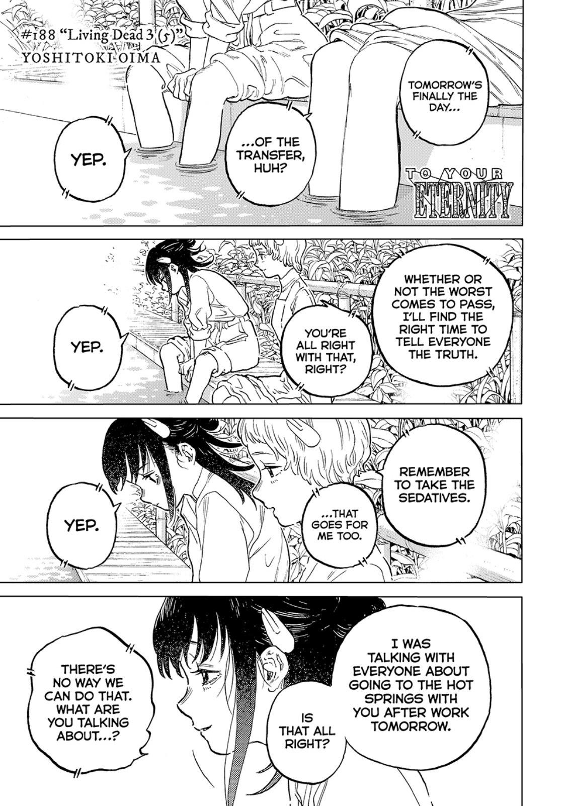 To Your Eternity Chapter 188.5 Page 1