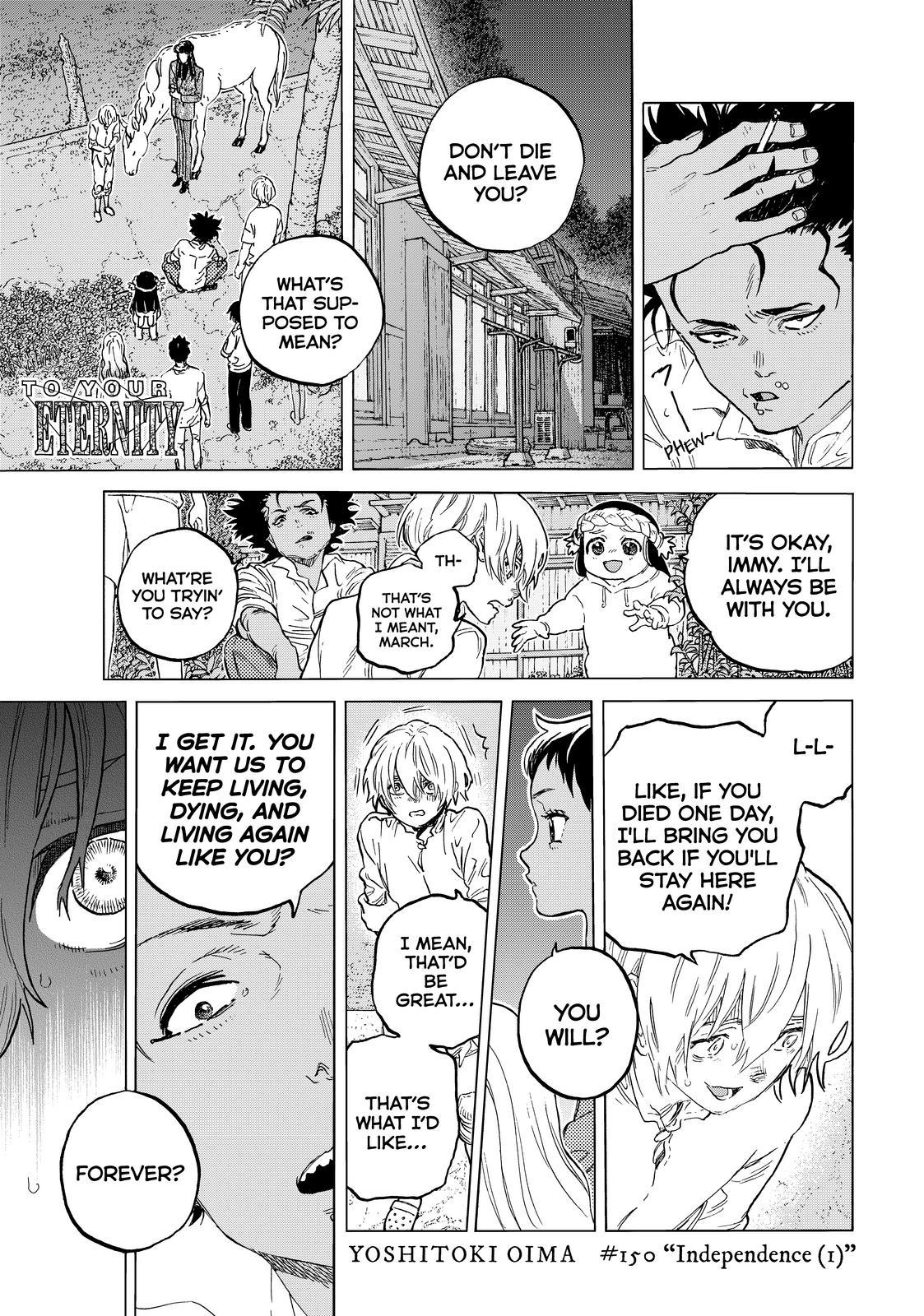 To Your Eternity Chapter 150 Page 1