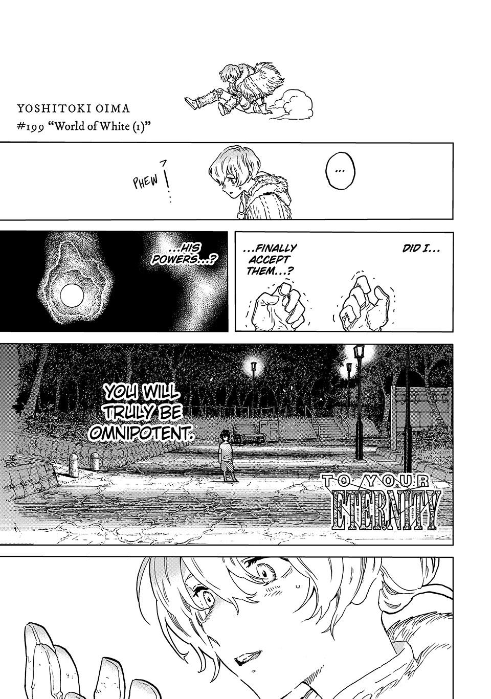 To Your Eternity Chapter 199.1 Page 1