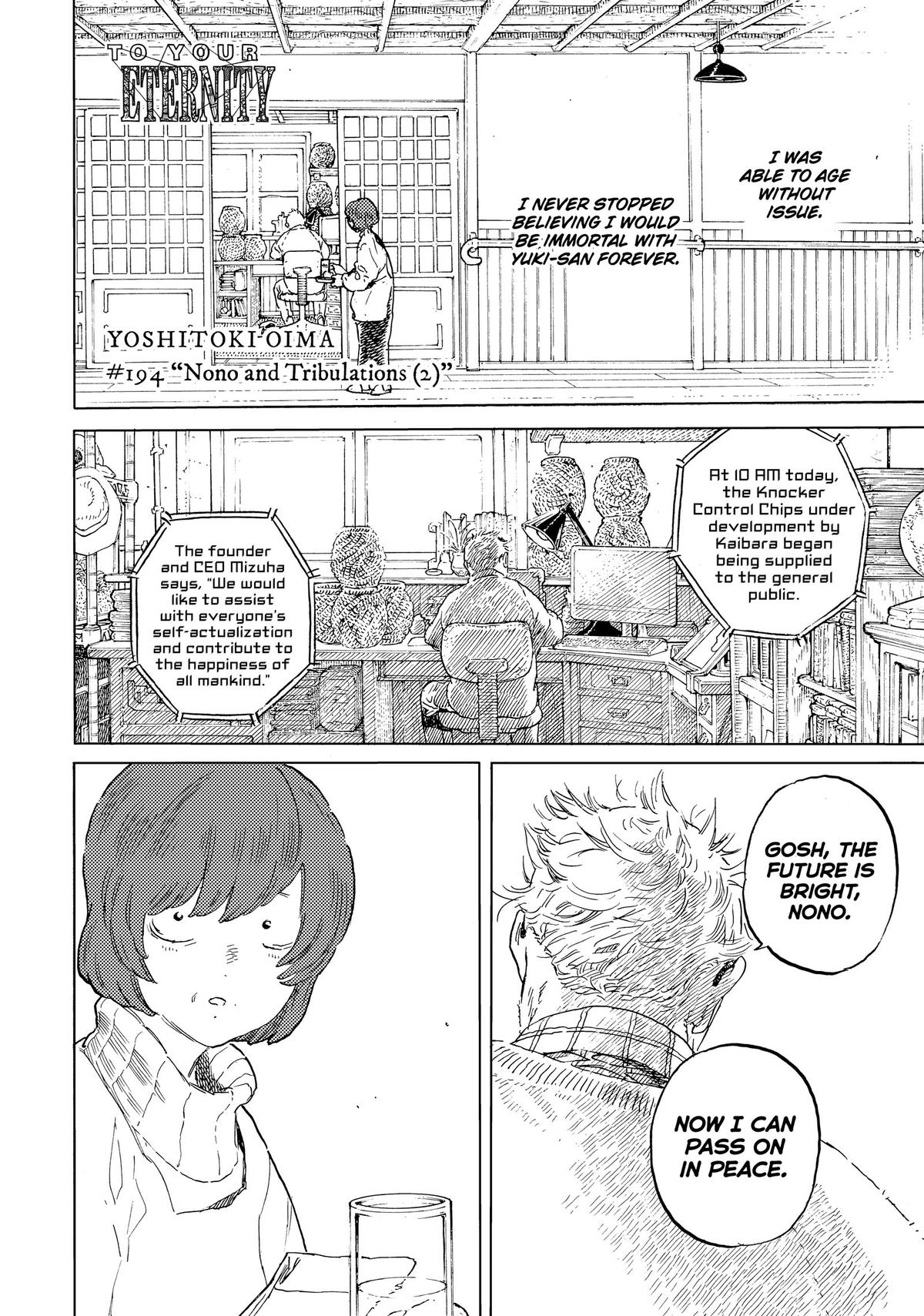 To Your Eternity Chapter 194.2 Page 2