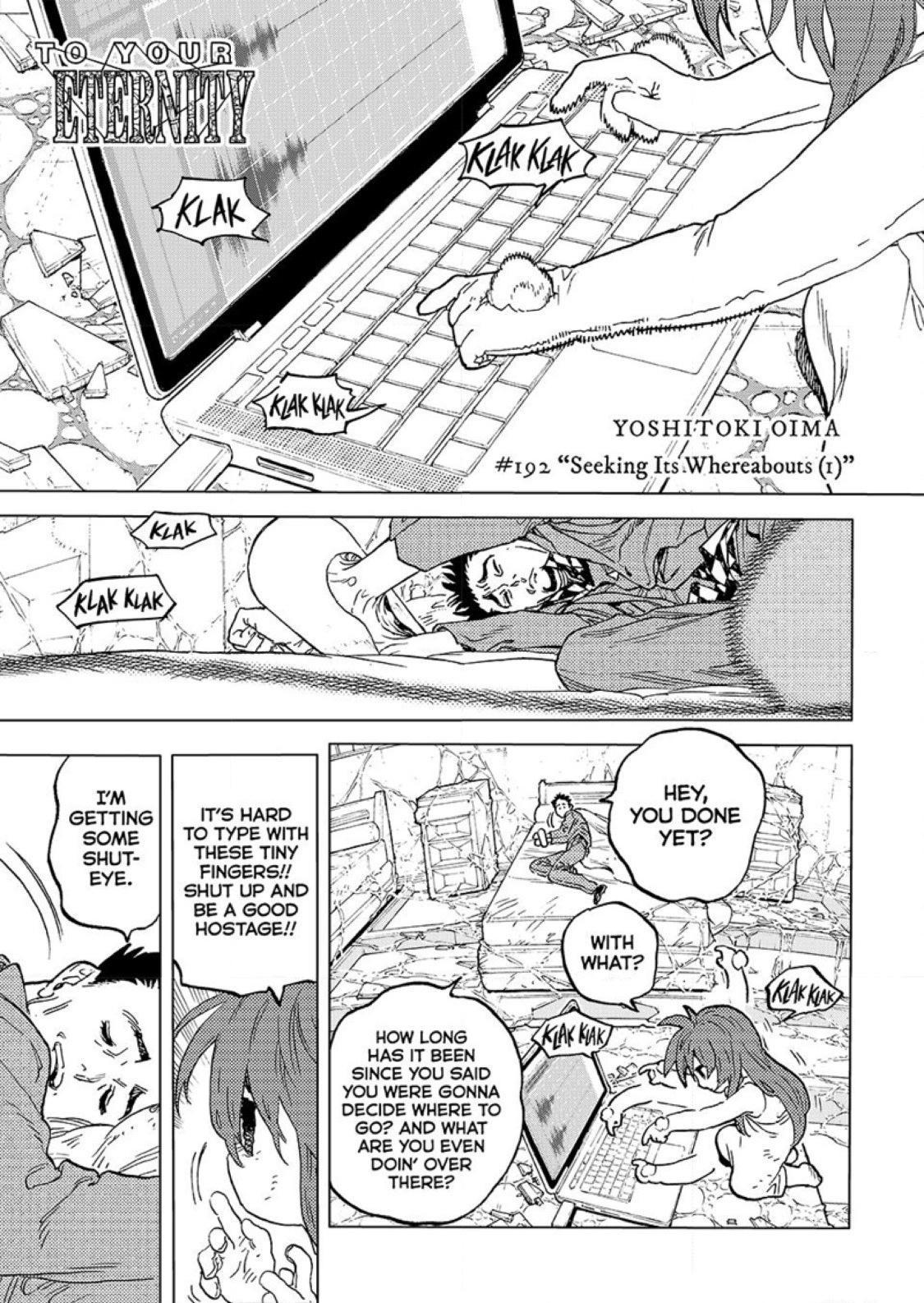 To Your Eternity Chapter 192.1 Page 1