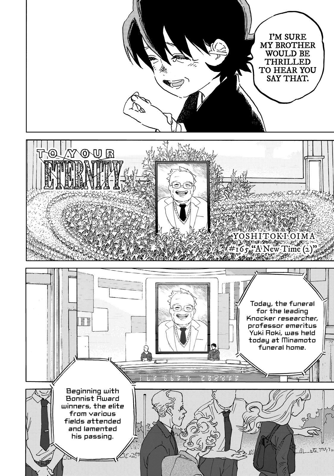 To Your Eternity Chapter 165.2 Page 2